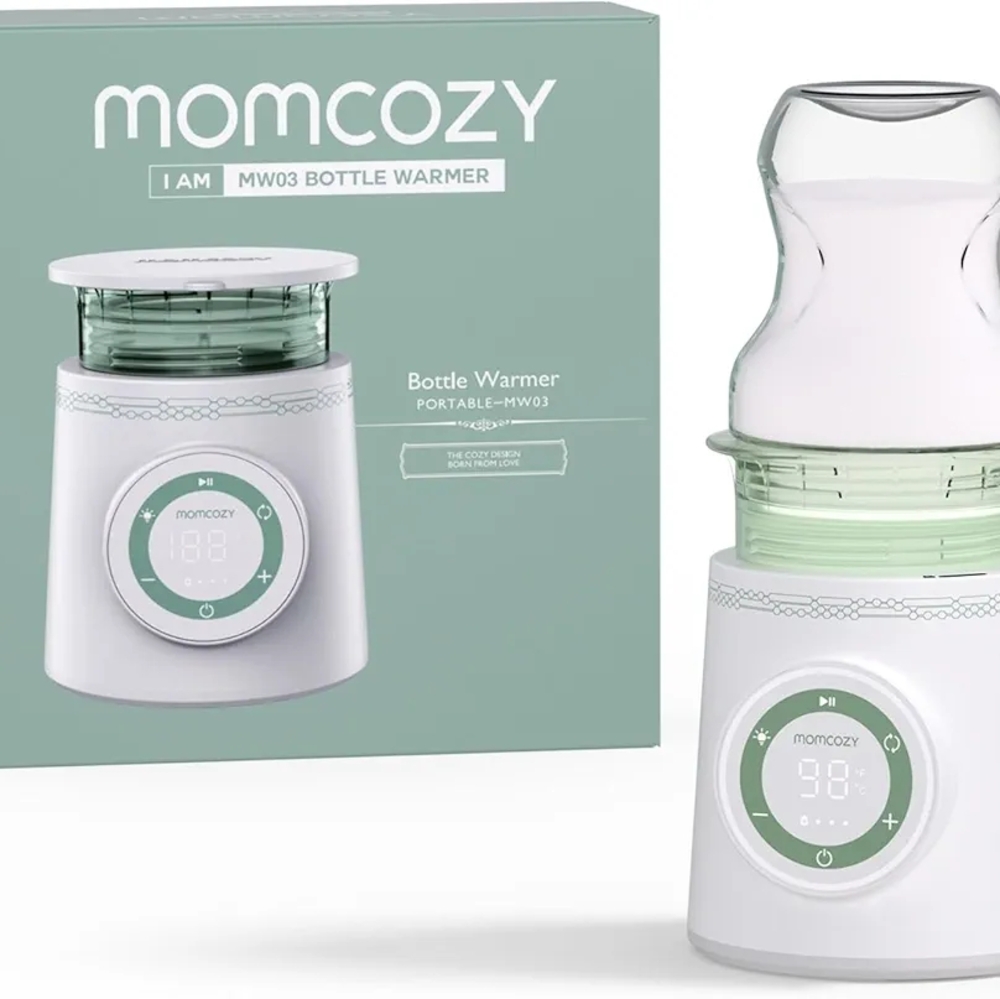 Momcozy Bottle Warmer - White and Green